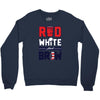 red white and brew Crewneck Sweatshirt