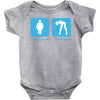 your girlfriend my girlfriend mens funny t shirt Baby Onesie