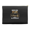 march  girl is a perfect combination of princess and warrior Accessory Pouches