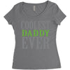 coolest daddy ever Women's Triblend Scoop T-shirt