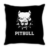 american pitbull terrier Throw Pillow