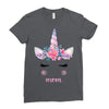 birthday unicorn family series mom Ladies Fitted T-Shirt