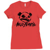 angry panda Ladies Fitted T-Shirt