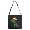 christmas dinosaur Adjustable Strap Totes