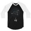 Leo Zodiac Sign Minimal Design 3/4 Sleeve Shirt