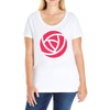 flower Ladies Curvy T-Shirt