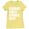 chubby girls cuddle best Ladies Fitted T-Shirt
