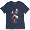 red fusion V-Neck Tee