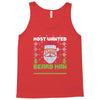 most wanted beard man this christmas Tank Top