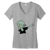 DABBİNG LEPRECHAUN Women's V-Neck T-Shirt