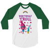 birthday troll 3/4 Sleeve Shirt
