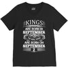 Real Kings Are Born On September 2 V-Neck Tee