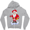 father christmas ringing xmas bells santa Zipper Hoodie