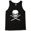 biker pirate skull bones swords Tank Top