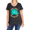 an elephant never cares Ladies Curvy T-Shirt