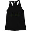 i am a ganius Racerback Tank