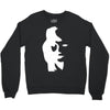 sax player lady face optical illusion Crewneck Sweatshirt