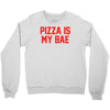 pizza is my bae ringer Crewneck Sweatshirt
