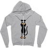 a cat always with me Zipper Hoodie