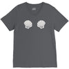 shell ringer V-Neck Tee