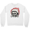 skull biker Crewneck Sweatshirt