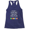 im not a guitar hero i was just doing my job Racerback Tank