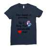 Our Family is Growing Ladies Fitted T-Shirt