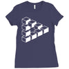 sheldon dreieck big bang theory triforce illusion 3d nerd fun usa Ladies Fitted T-Shirt