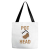 pot head Tote Bags