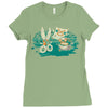 rock, paper, scissor hold Ladies Fitted T-Shirt