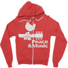 peace and music Zipper Hoodie