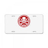 red skull logo avengers marvel comics gift License Plate