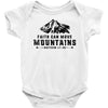 Faith Can Move Mountains Baby Bodysuit