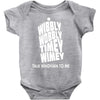 wibbly wobbly timey wimey talk whovian to me Baby Onesie
