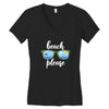Beach Please Women's V-Neck T-Shirt