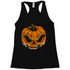 skull pumpkin Racerback Tank