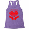 autism mom my heart Racerback Tank