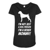 not just a dog person i'm a boxer mommy! Maternity Scoop Neck T-shirt