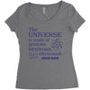 The Universe Is Made Of Protons Neutrons Elektrons And Morons Women's Triblend Scoop T-shirt