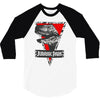 jurassic park raptor natural 3/4 Sleeve Shirt