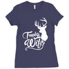 trophy wife deer Ladies Fitted T-Shirt