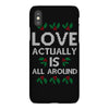 Love Actually Is All Around Ugly Christmas for dark iPhoneX Case