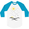 on the top (mountain) 3/4 Sleeve Shirt