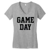 game day Women's V-Neck T-Shirt