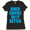 biker chicks do it better Ladies Fitted T-Shirt