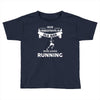 who loves running Toddler T-shirt
