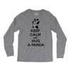 keep calm and hug a panda Long Sleeve Shirts
