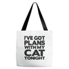 plans with my cats tonight Tote Bags