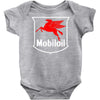 mobil oil vintage logo Baby Onesie