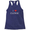 clunge funny Racerback Tank